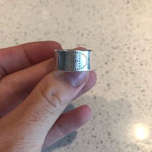 Hermes silver ring